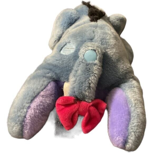 Disney Eeyore Detachable Tail Plush Stuffed Animal Blue & Purple Soft Toy - Picture 3 of 8
